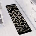 Scandinavian Viking Symbol Print Long Kitchen Mat