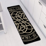 Scandinavian Viking Symbol Print Long Kitchen Mat