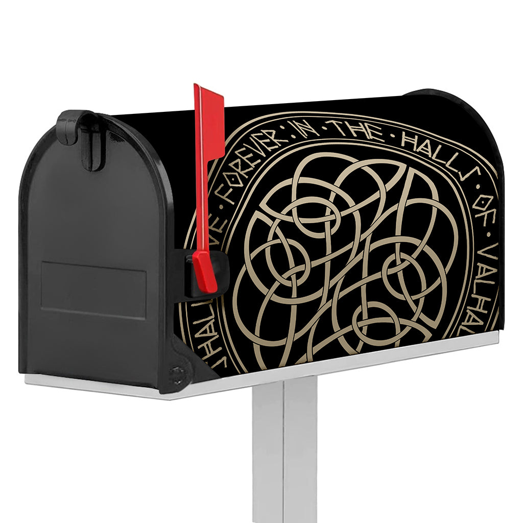 Scandinavian Viking Symbol Print Mailbox Cover