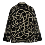 Scandinavian Viking Symbol Print Men's Blazer