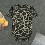 Scandinavian Viking Symbol Print Men's Bodysuit