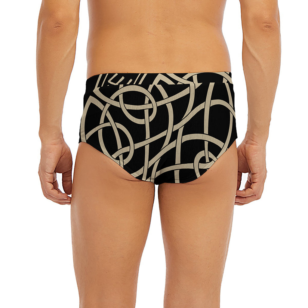 Scandinavian Viking Symbol Print Men's Briefs