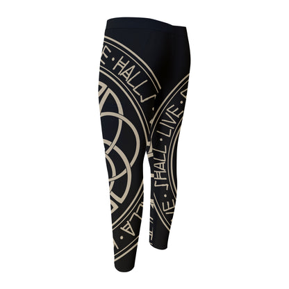 Scandinavian Viking Symbol Print Men's Compression Pants
