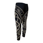 Scandinavian Viking Symbol Print Men's Compression Pants