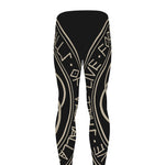 Scandinavian Viking Symbol Print Men's leggings