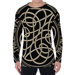 Scandinavian Viking Symbol Print Men's Long Sleeve T-Shirt