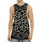Scandinavian Viking Symbol Print Men's Muscle Tank Top