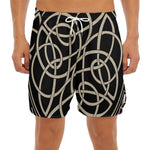 Scandinavian Viking Symbol Print Men's Split Running Shorts