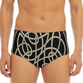Scandinavian Viking Symbol Print Men's Triangle Swim Briefs