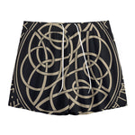 Scandinavian Viking Symbol Print Mesh Shorts