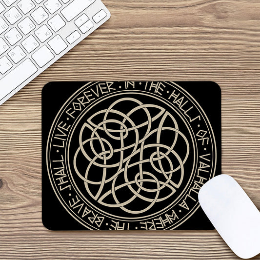 Scandinavian Viking Symbol Print Mouse Pad