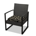 Scandinavian Viking Symbol Print Outdoor Seat Cushion Cover