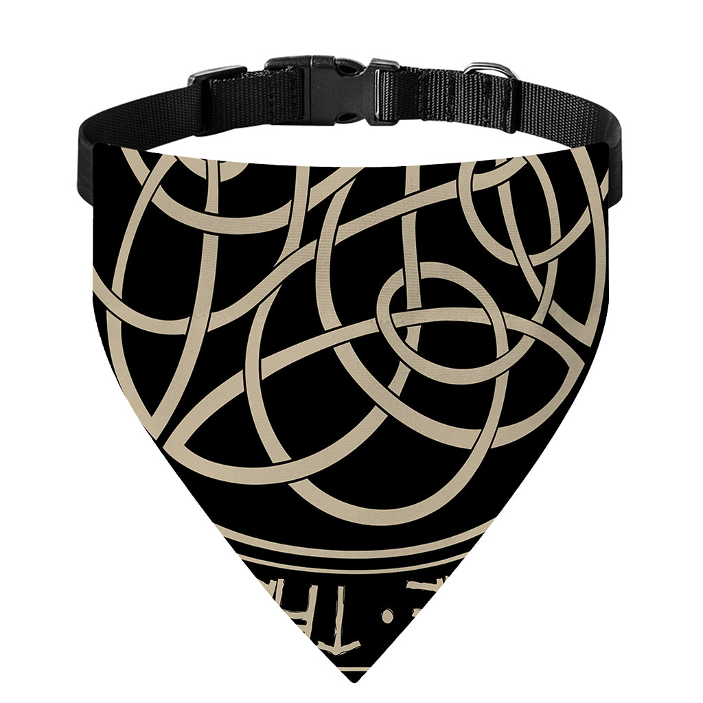 Scandinavian Viking Symbol Print Over The Collar Dog Bandana