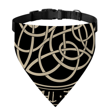 Scandinavian Viking Symbol Print Over The Collar Dog Bandana