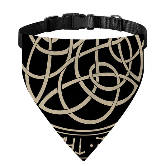 Scandinavian Viking Symbol Print Over The Collar Dog Bandana