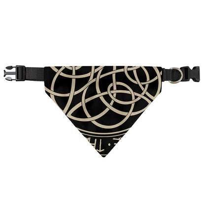 Scandinavian Viking Symbol Print Over The Collar Dog Bandana