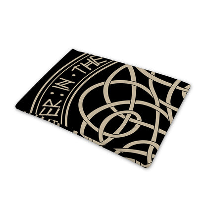 Scandinavian Viking Symbol Print Pet Cooling Mat Cover