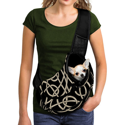 Scandinavian Viking Symbol Print Pet Sling Carrier