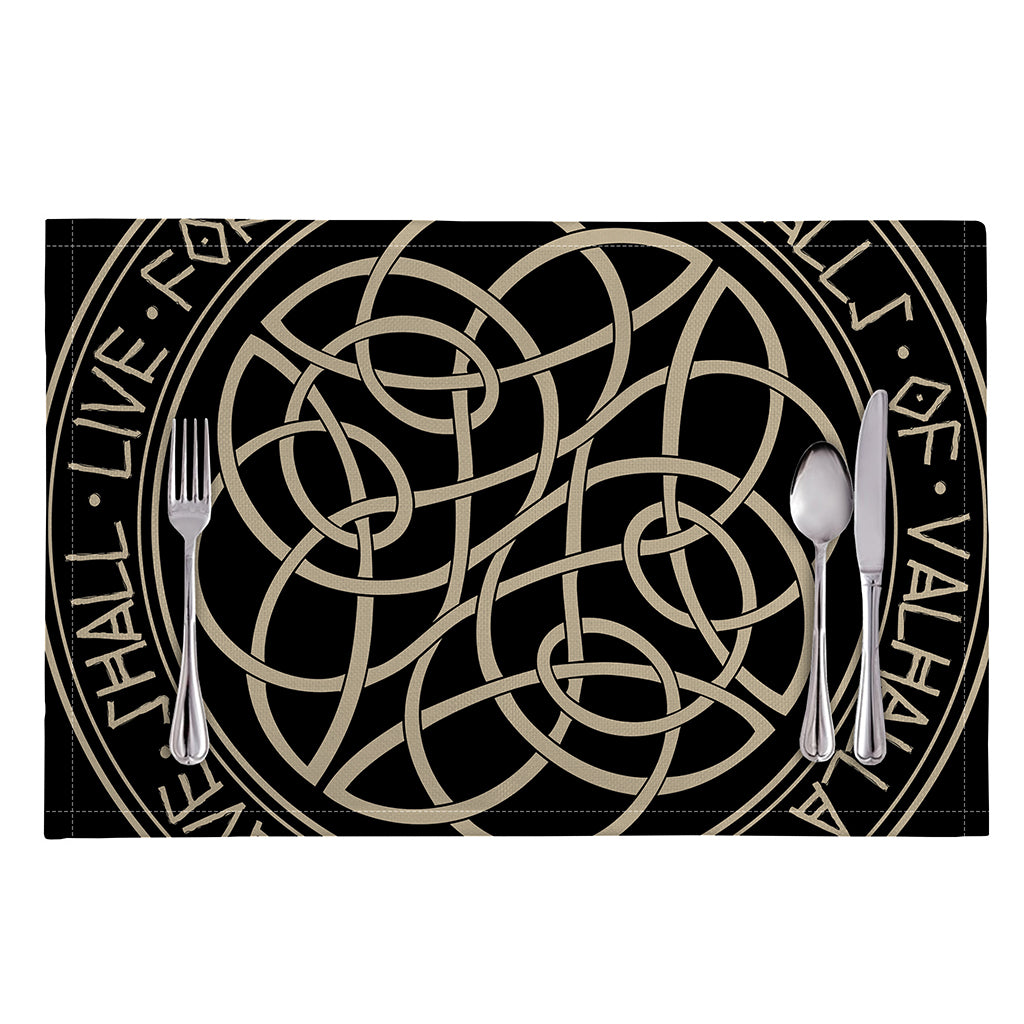 Scandinavian Viking Symbol Print Placemat