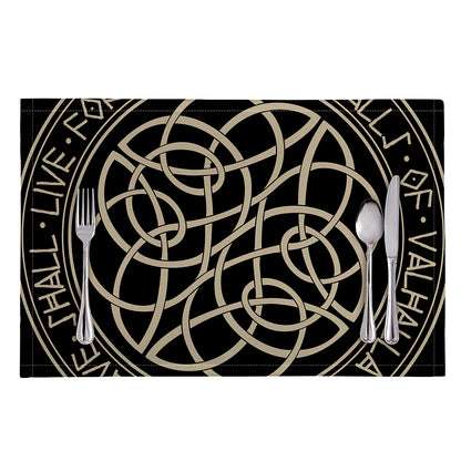 Scandinavian Viking Symbol Print Placemat