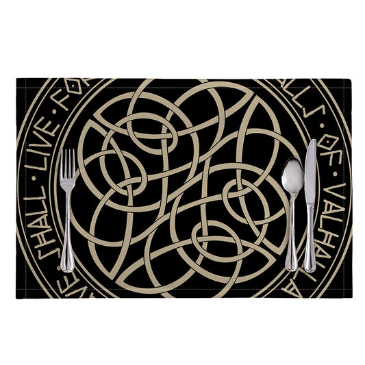 Scandinavian Viking Symbol Print Placemat