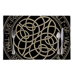 Scandinavian Viking Symbol Print Placemat