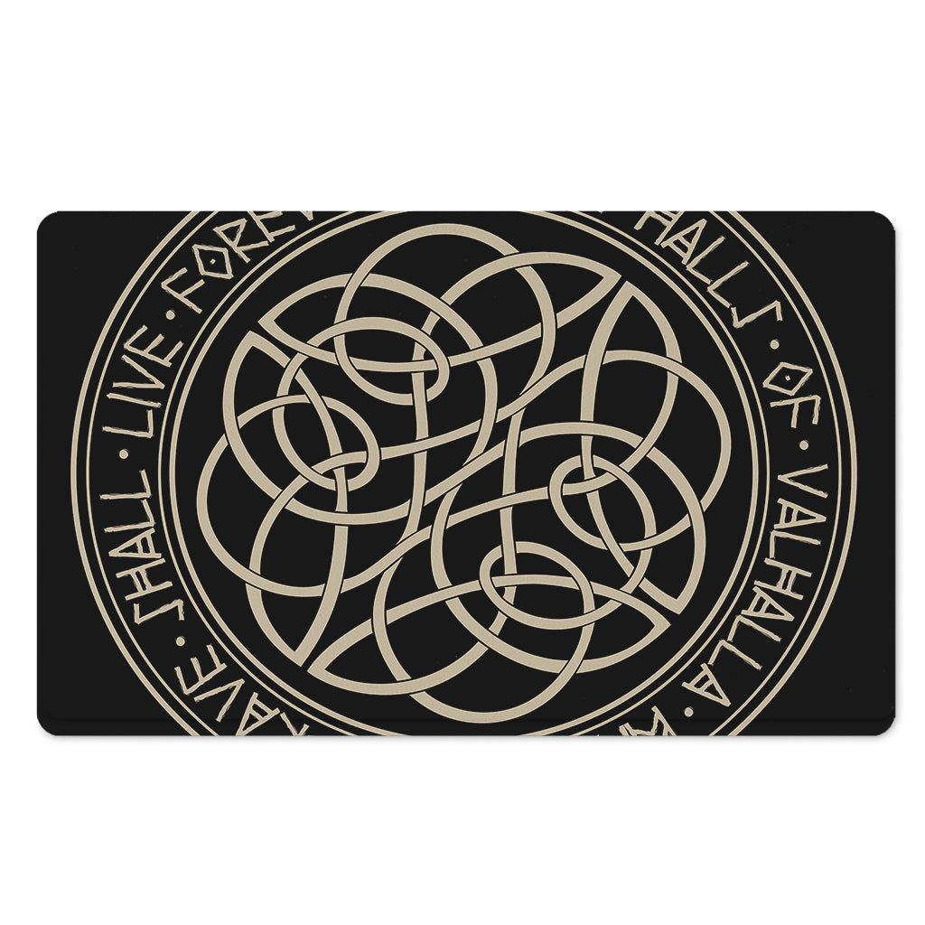 Scandinavian Viking Symbol Print Polyester Doormat