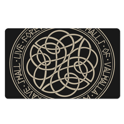 Scandinavian Viking Symbol Print Polyester Doormat