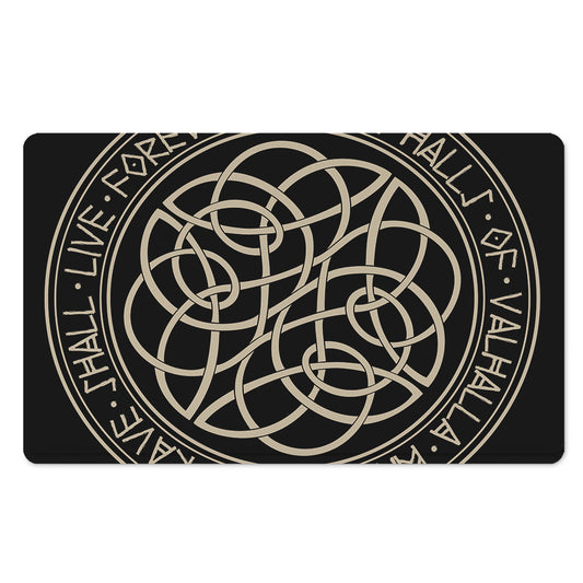 Scandinavian Viking Symbol Print Polyester Doormat