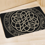 Scandinavian Viking Symbol Print Polyester Doormat