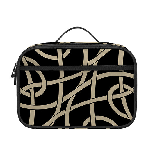 Scandinavian Viking Symbol Print Portable Lunch Bag