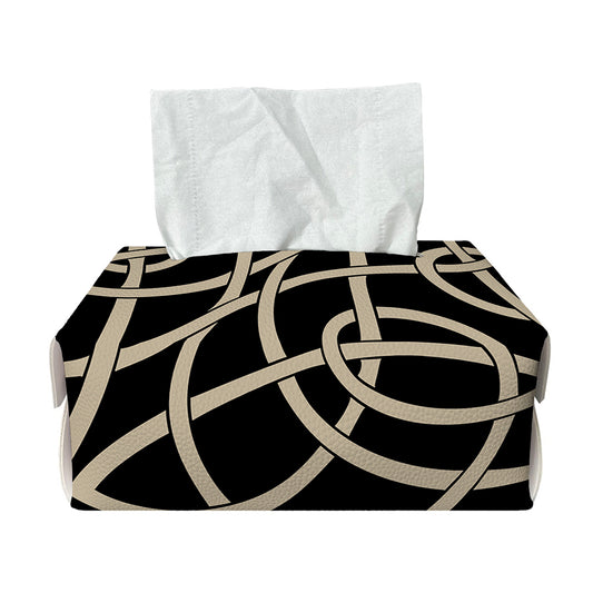 Scandinavian Viking Symbol Print Rectangle Tissue Box Cover