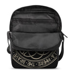 Scandinavian Viking Symbol Print Rectangular Crossbody Bag