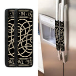 Scandinavian Viking Symbol Print Refrigerator Handle Covers