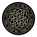 Scandinavian Viking Symbol Print Round Floor Mat