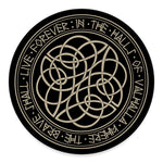 Scandinavian Viking Symbol Print Round Floor Mat