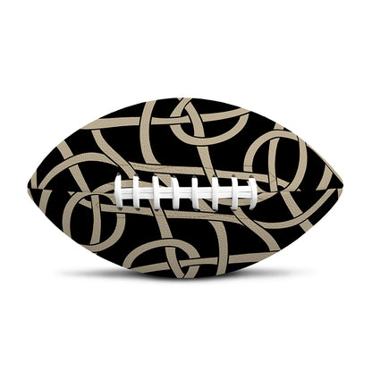 Scandinavian Viking Symbol Print Rugby Ball