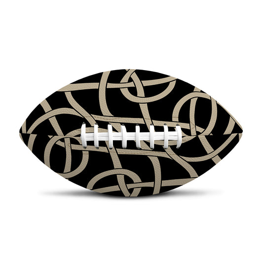 Scandinavian Viking Symbol Print Rugby Ball