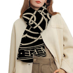 Scandinavian Viking Symbol Print Scarf
