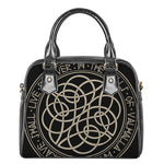 Scandinavian Viking Symbol Print Shoulder Handbag