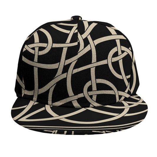 Scandinavian Viking Symbol Print Snapback Cap