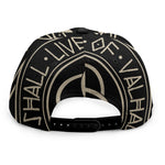 Scandinavian Viking Symbol Print Snapback Cap
