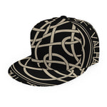Scandinavian Viking Symbol Print Snapback Cap