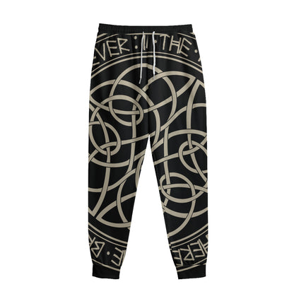 Scandinavian Viking Symbol Print Sweatpants