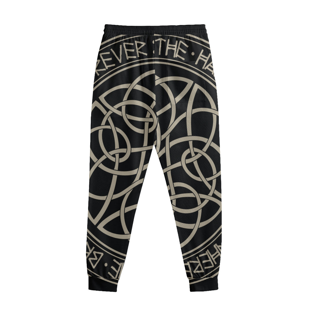Scandinavian Viking Symbol Print Sweatpants
