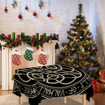 Scandinavian Viking Symbol Print Tablecloth