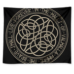 Scandinavian Viking Symbol Print Tapestry