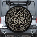 Scandinavian Viking Symbol Print Tire Cover