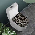 Scandinavian Viking Symbol Print Toilet Lid Cover