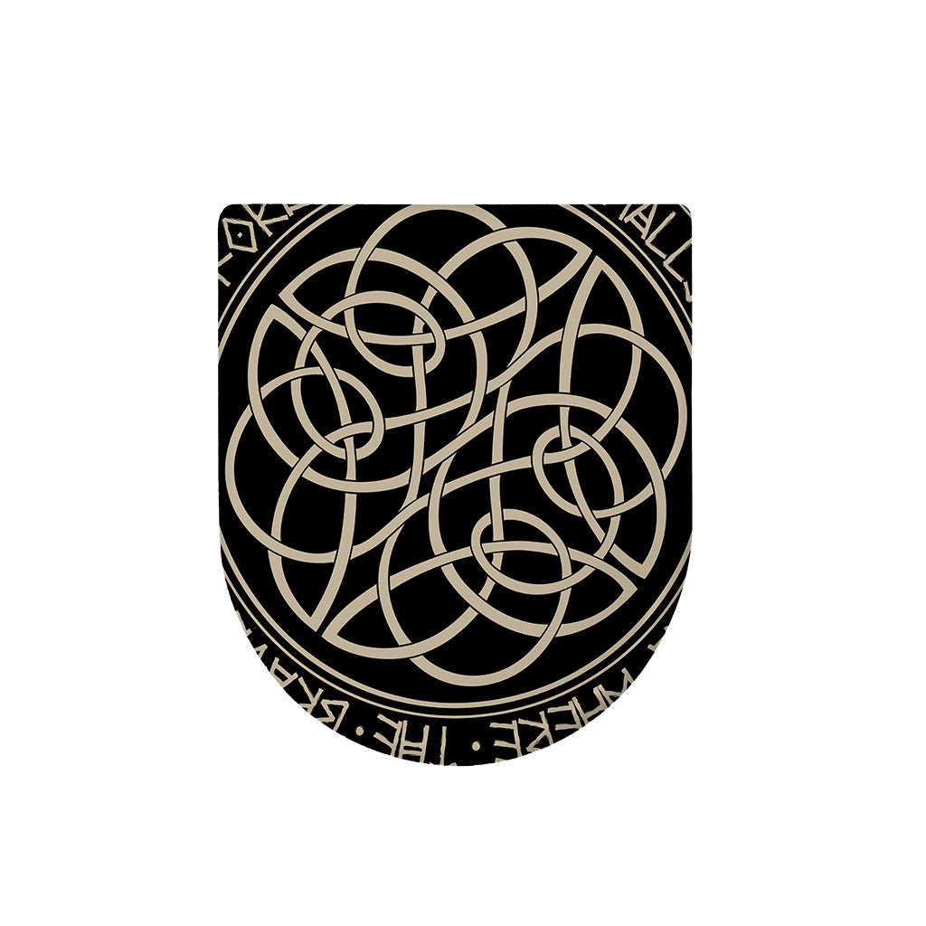 Scandinavian Viking Symbol Print Toilet Lid Cover